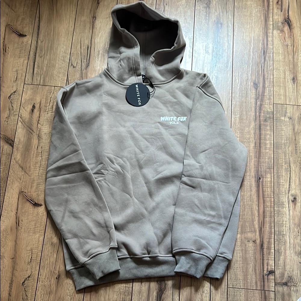 White Fox Boutique Tan Hoodie Classic Relaxed Fit